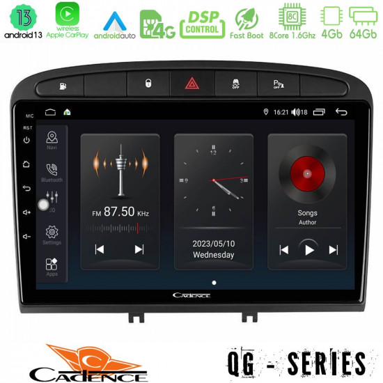 Cadence QG Series 8Core Android13 4+64GB Peugeot 308/RCZ Navigation Multimedia Tablet 9 Cadence QG Series 8Core Android13 4+64GB Peugeot 308/RCZ Navigation Multimedia Tablet 9