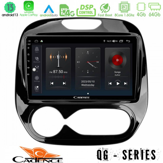 Cadence QG Series 8Core Android13 4+64GB Renault Captur 2013-2019 (Auto AC) Navigation Multimedia Tablet 9 Cadence QG Series 8Core Android13 4+64GB Renault Captur 2013-2019 (Auto AC) Navigation Multimedia Tablet 9