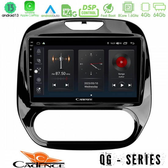 Cadence QG Series 8Core Android13 4+64GB Renault Captur 2013-2019 (Manual AC) Navigation Multimedia Tablet 9 Cadence QG Series 8Core Android13 4+64GB Renault Captur 2013-2019 (Manual AC) Navigation Multimedia Tablet 9