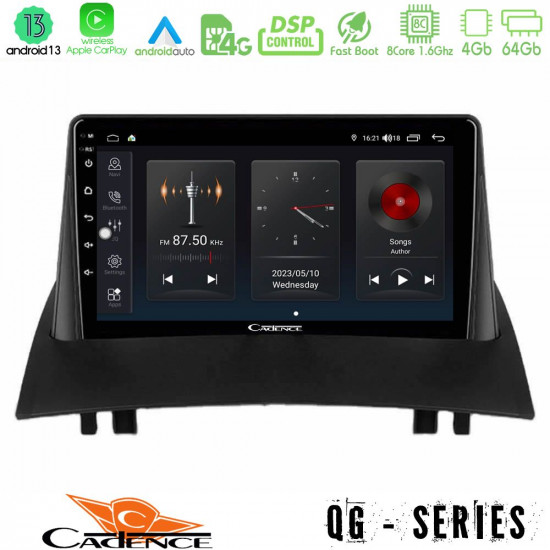 Cadence QG Series 8Core Android13 4+64GB Renault Megane 2 2002-2008 Navigation Multimedia Tablet 9 Cadence QG Series 8Core Android13 4+64GB Renault Megane 2 2002-2008 Navigation Multimedia Tablet 9