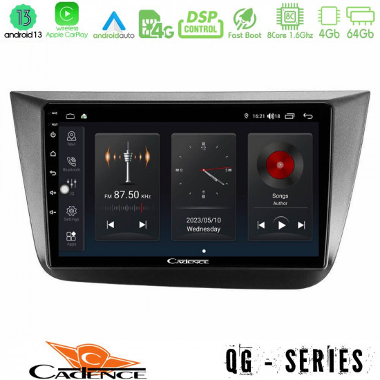 Cadence QG Series 8Core Android13 4+64GB Seat Altea 2004-2015 Navigation Multimedia Tablet 9 Cadence QG Series 8Core Android13 4+64GB Seat Altea 2004-2015 Navigation Multimedia Tablet 9