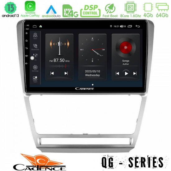 Cadence QG Series 8Core Android13 4+64GB Skoda Octavia 5 Navigation Multimedia Tablet 10 Cadence QG Series 8Core Android13 4+64GB Skoda Octavia 5 Navigation Multimedia Tablet 10