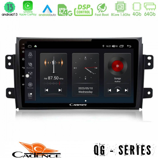 Cadence QG Series 8Core Android13 4+64GB Suzuki SX4 2006-2014 Fiat Sedici 2006-2014 Navigation Multimedia Tablet 9 Cadence QG Series 8Core Android13 4+64GB Suzuki SX4 2006-2014 Fiat Sedici 2006-2014 Navigation Multimedia Tablet 9