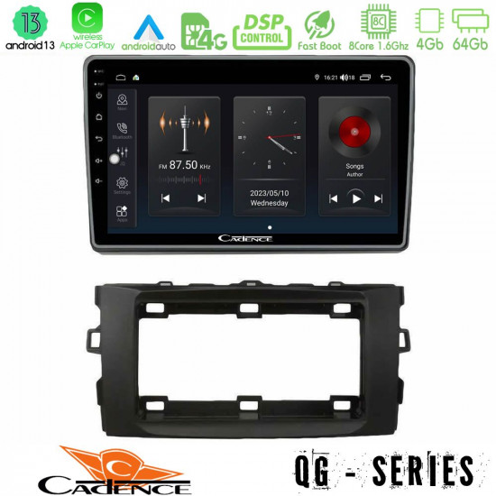 Cadence QG Series 8Core Android13 4+64GB Toyota Auris 2013-2016 Navigation Multimedia Tablet 10 Cadence QG Series 8Core Android13 4+64GB Toyota Auris 2013-2016 Navigation Multimedia Tablet 10