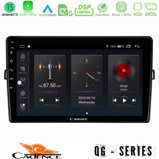 Cadence QG Series 8Core Android13 4+64GB Toyota Auris Navigation Multimedia Tablet 10 Cadence QG Series 8Core Android13 4+64GB Toyota Auris Navigation Multimedia Tablet 10