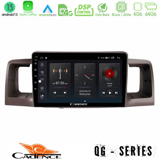 Cadence QG Series 8Core Android13 4+64GB Toyota Corolla 2002-2006 Navigation Multimedia Tablet 9 Cadence QG Series 8Core Android13 4+64GB Toyota Corolla 2002-2006 Navigation Multimedia Tablet 9