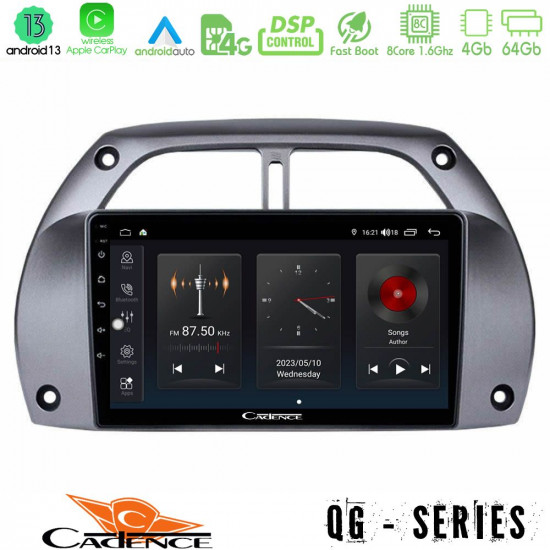 Cadence QG Series 8Core Android13 4+64GB Toyota RAV4 2001 - 2006 Navigation Multimedia Tablet 9 Cadence QG Series 8Core Android13 4+64GB Toyota RAV4 2001 - 2006 Navigation Multimedia Tablet 9
