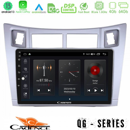 Cadence QG Series 8Core Android13 4+64GB Toyota Yaris Navigation Multimedia Tablet 9 (Ασημί Χρώμα) Cadence QG Series 8Core Android13 4+64GB Toyota Yaris Navigation Multimedia Tablet 9 (Ασημί Χρώμα)