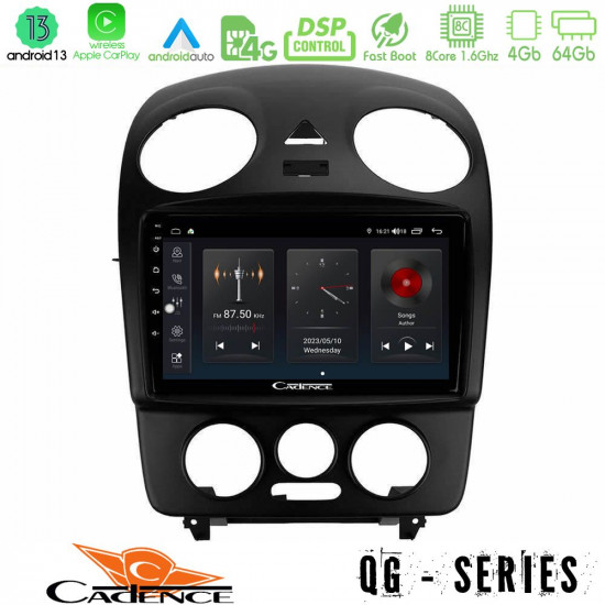 Cadence QG Series 8Core Android13 4+64GB VW Beetle Navigation Multimedia Tablet 9 Cadence QG Series 8Core Android13 4+64GB VW Beetle Navigation Multimedia Tablet 9