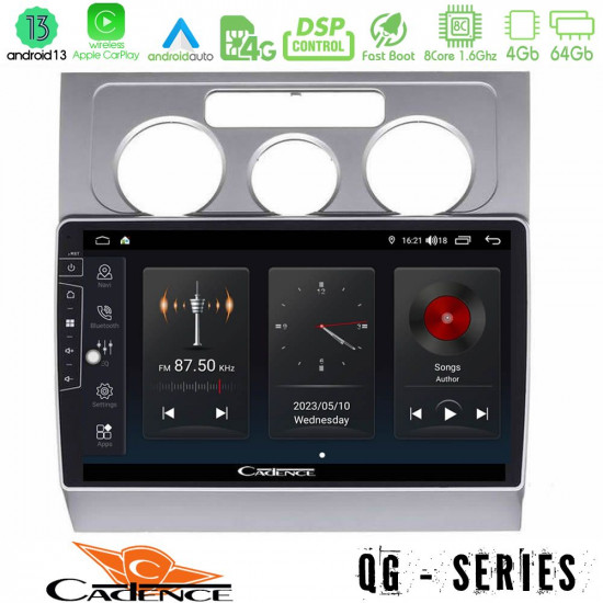 Cadence QG Series 8Core Android13 4+64GB VW Touran 2003-2011 Navigation Multimedia Tablet 10 Cadence QG Series 8Core Android13 4+64GB VW Touran 2003-2011 Navigation Multimedia Tablet 10