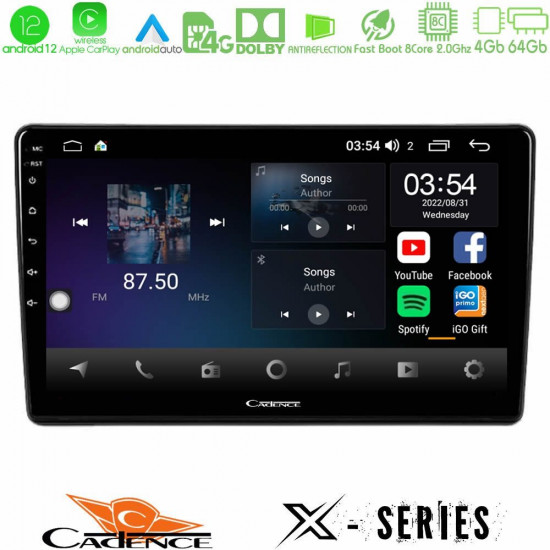 Cadence X Series Alfa Romeo 159/Brera/Spider 8Core Android12 4+64GB Navigation Multimedia Tablet 9 Cadence X Series Alfa Romeo 159/Brera/Spider 8Core Android12 4+64GB Navigation Multimedia Tablet 9