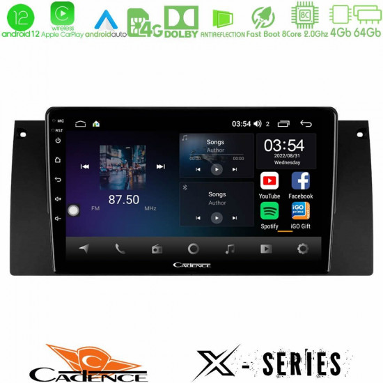 Cadence X Series BMW 5 Series (E39) / X5 (E53) 8core Android12 4+64GB Navigation Multimedia Tablet 9 Cadence X Series BMW 5 Series (E39) / X5 (E53) 8core Android12 4+64GB Navigation Multimedia Tablet 9