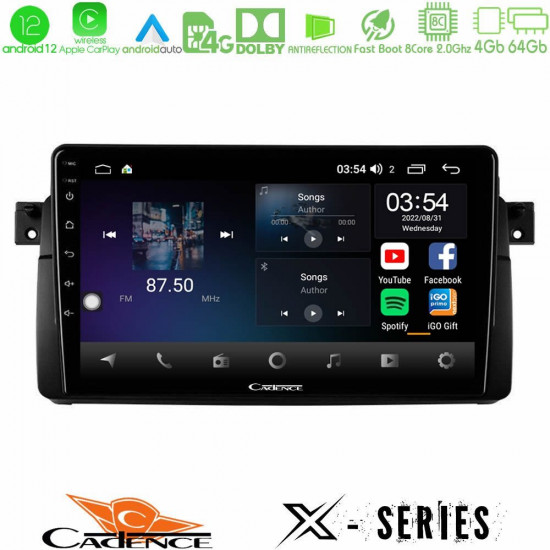 Cadence X Series BMW E46 8core Android12 4+64GB Navigation Multimedia 9 Cadence X Series BMW E46 8core Android12 4+64GB Navigation Multimedia 9