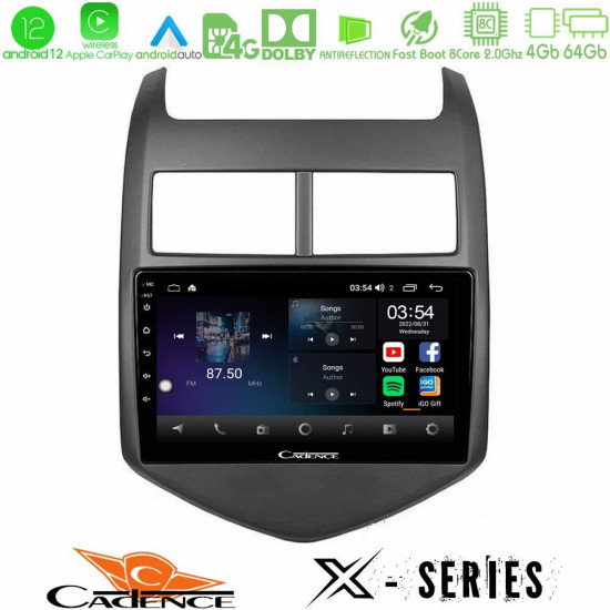 Cadence X Series Chevrolet Aveo 2011-2017 8core Android12 4+64GB Navigation Multimedia Tablet 9 Cadence X Series Chevrolet Aveo 2011-2017 8core Android12 4+64GB Navigation Multimedia Tablet 9
