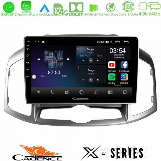 Cadence X Series Chevrolet Captiva 2012-2016 8Core Android12 4+64GB Navigation Multimedia Tablet 9 Cadence X Series Chevrolet Captiva 2012-2016 8Core Android12 4+64GB Navigation Multimedia Tablet 9