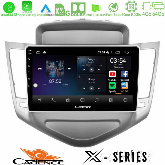 Cadence X Series Chevrolet Cruze 2009-2012 8core Android12 4+64GB Navigation Multimedia Tablet 9 Cadence X Series Chevrolet Cruze 2009-2012 8core Android12 4+64GB Navigation Multimedia Tablet 9
