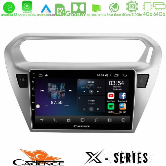 Cadence X Series Citroen C-Elysee / Peugeot 301 8Core Android12 4+64GB Navigation Multimedia Tablet 9 Cadence X Series Citroen C-Elysee / Peugeot 301 8Core Android12 4+64GB Navigation Multimedia Tablet 9