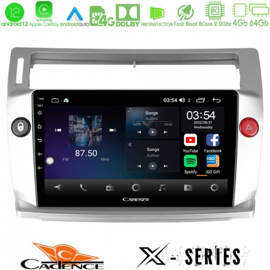Cadence X Series Citroen C4 2004-2010 8core Android12 4+64GB Navigation Multimedia Tablet 9 Cadence X Series Citroen C4 2004-2010 8core Android12 4+64GB Navigation Multimedia Tablet 9