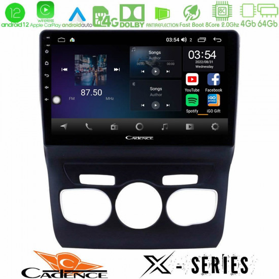 Cadence X Series Citroen C4L 8core Android12 4+64GB Navigation Multimedia Tablet 10 Cadence X Series Citroen C4L 8core Android12 4+64GB Navigation Multimedia Tablet 10