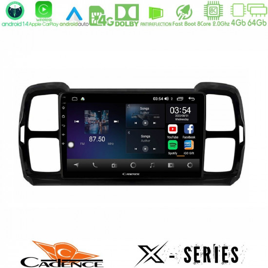 Cadence X Series Citroen DS5 Aircross 2017-2021 8core Android 14 4+64GB Navigation Multimedia Tablet 9 Cadence X Series Citroen DS5 Aircross 2017-2021 8core Android 14 4+64GB Navigation Multimedia Tablet 9