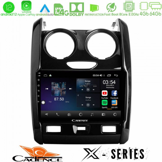 Cadence X Series Dacia Duster 2014-2018 8Core Android12 4+64GB Navigation Multimedia Tablet 9 Cadence X Series Dacia Duster 2014-2018 8Core Android12 4+64GB Navigation Multimedia Tablet 9