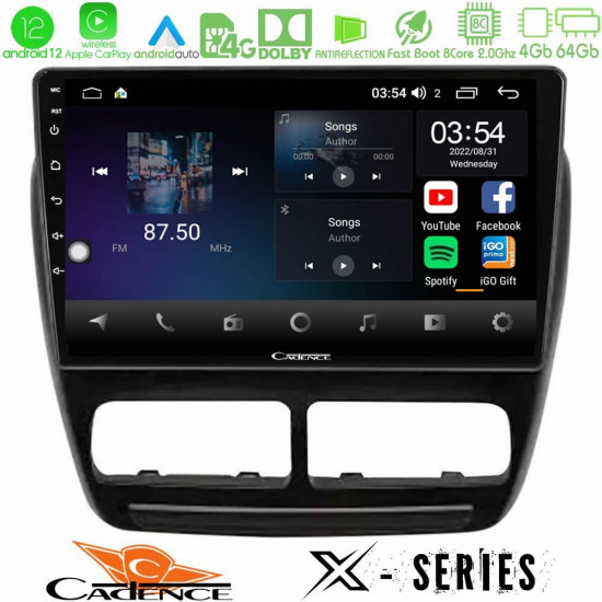 Cadence X Series Fiat Doblo / Opel Combo 2010-2014 8Core Android12 4+64GB Navigation Multimedia Tablet 9 Cadence X Series Fiat Doblo / Opel Combo 2010-2014 8Core Android12 4+64GB Navigation Multimedia Tablet 9
