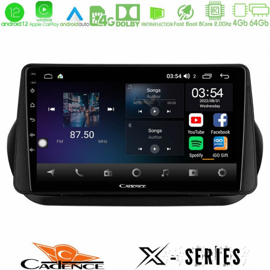Cadence X Series Fiat Fiorino/Citroen Nemo/Peugeot Bipper 8core Android12 4+64GB Navigation Multimedia Tablet 9 Cadence X Series Fiat Fiorino/Citroen Nemo/Peugeot Bipper 8core Android12 4+64GB Navigation Multimedia Tablet 9