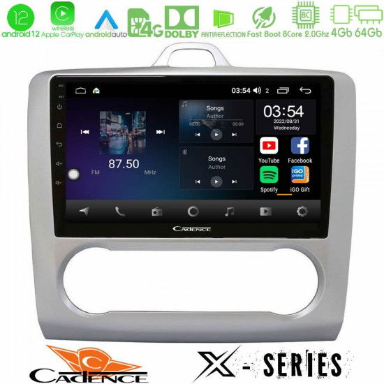 Cadence X Series Ford Focus Auto AC 8core Android12 4+64GB Navigation Multimedia 9 Cadence X Series Ford Focus Auto AC 8core Android12 4+64GB Navigation Multimedia 9