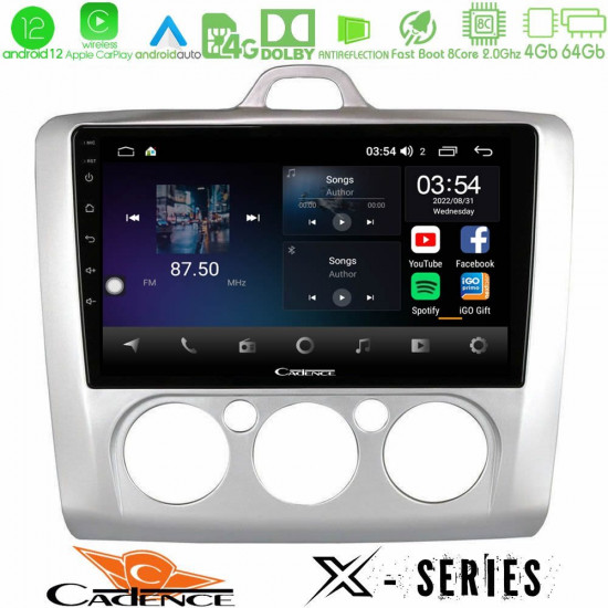 Cadence X Series Ford Focus Manual AC 8core Android12 4+64GB Navigation Multimedia 9 Cadence X Series Ford Focus Manual AC 8core Android12 4+64GB Navigation Multimedia 9