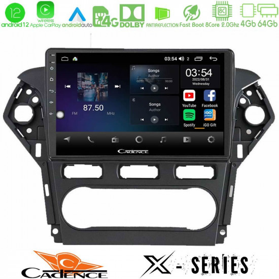 Cadence X Series Ford Mondeo 2011-2014 8core Android12 4+64GB Navigation Multimedia Tablet 10 Cadence X Series Ford Mondeo 2011-2014 8core Android12 4+64GB Navigation Multimedia Tablet 10