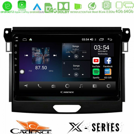 Cadence X Series Ford Ranger 2017-2022 8core Android12 4+64GB Navigation Multimedia Tablet 9 Cadence X Series Ford Ranger 2017-2022 8core Android12 4+64GB Navigation Multimedia Tablet 9