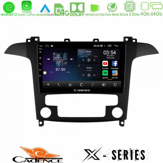 Cadence X Series Ford S-Max 2006-2012 8core Android12 4+64GB Navigation Multimedia Tablet 9 Cadence X Series Ford S-Max 2006-2012 8core Android12 4+64GB Navigation Multimedia Tablet 9