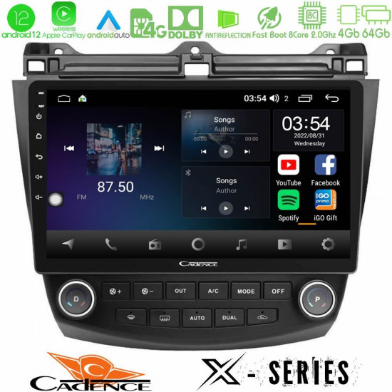 Cadence X Series Honda Accord 2002-2008 8core Android12 4+64GB Navigation Multimedia Tablet 10 Cadence X Series Honda Accord 2002-2008 8core Android12 4+64GB Navigation Multimedia Tablet 10