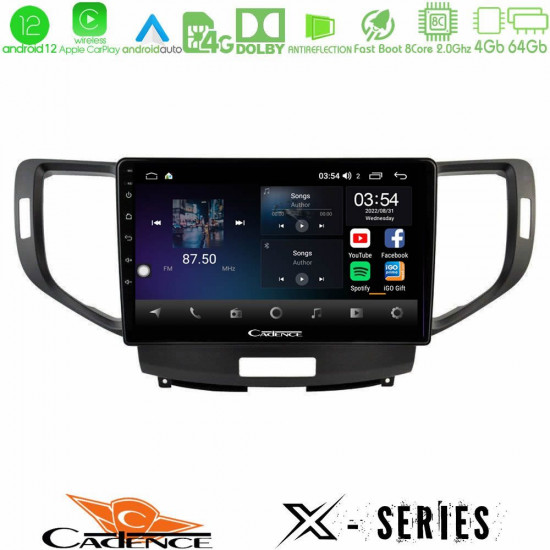Cadence X Series Honda Accord 2008-2015 8core Android12 4+64GB Navigation Multimedia Tablet 9 Cadence X Series Honda Accord 2008-2015 8core Android12 4+64GB Navigation Multimedia Tablet 9