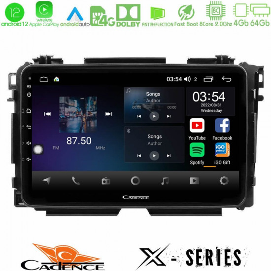 Cadence X Series Honda HR-V 8core Android12 4+64GB Navigation Multimedia Tablet 9 Cadence X Series Honda HR-V 8core Android12 4+64GB Navigation Multimedia Tablet 9