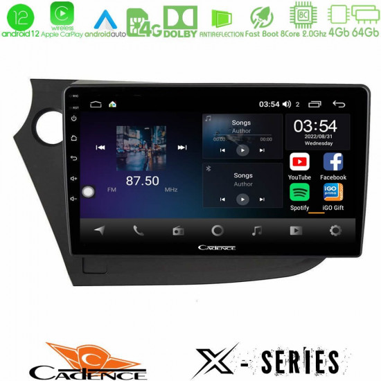 Cadence X Series Honda Insight 2009-2015 8core Android12 4+64GB Navigation Multimedia Tablet 9 Cadence X Series Honda Insight 2009-2015 8core Android12 4+64GB Navigation Multimedia Tablet 9