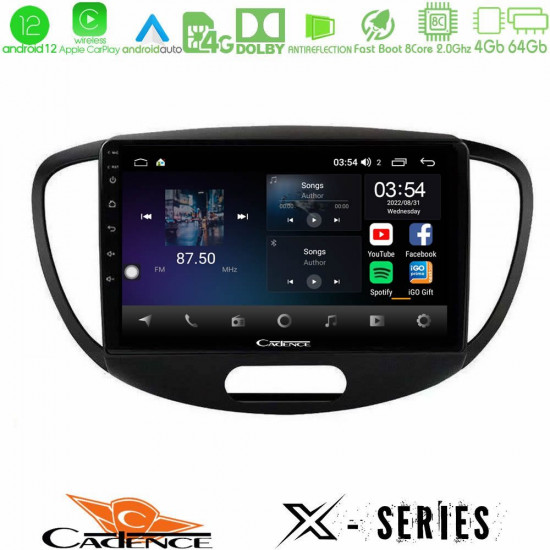 Cadence X Series Hyundai i10 2008-2014 8core Android12 4+64GB Navigation Multimedia Tablet 9 Cadence X Series Hyundai i10 2008-2014 8core Android12 4+64GB Navigation Multimedia Tablet 9