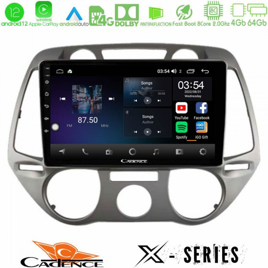 Cadence X Series Hyundai i20 2009-2012 Manual A/C 8core Android12 4+64GB Navigation Multimedia Tablet 9 Cadence X Series Hyundai i20 2009-2012 Manual A/C 8core Android12 4+64GB Navigation Multimedia Tablet 9