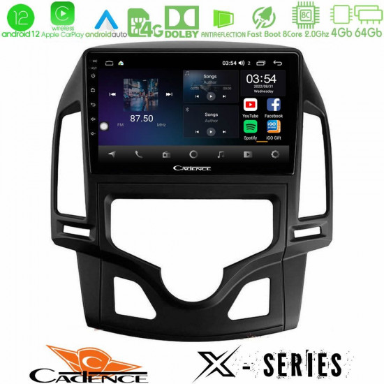 Cadence X Series Hyundai i30 2007-2012 Auto A/C 8core Android12 4+64GB Navigation Multimedia Tablet 9 Cadence X Series Hyundai i30 2007-2012 Auto A/C 8core Android12 4+64GB Navigation Multimedia Tablet 9