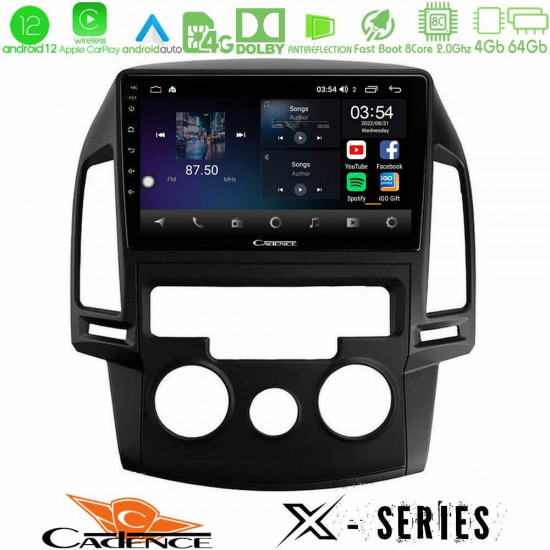 Cadence X Series Hyundai i30 2007-2012 Manual A/C 8core Android12 4+64GB Navigation Multimedia Tablet 9 Cadence X Series Hyundai i30 2007-2012 Manual A/C 8core Android12 4+64GB Navigation Multimedia Tablet 9