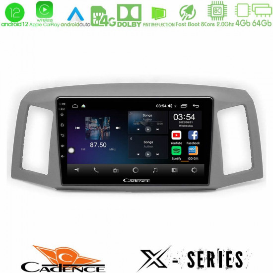 Cadence X Series Jeep Grand Cherokee 2005-2007 8core Android12 4+64GB Navigation Multimedia Tablet 10 Cadence X Series Jeep Grand Cherokee 2005-2007 8core Android12 4+64GB Navigation Multimedia Tablet 10