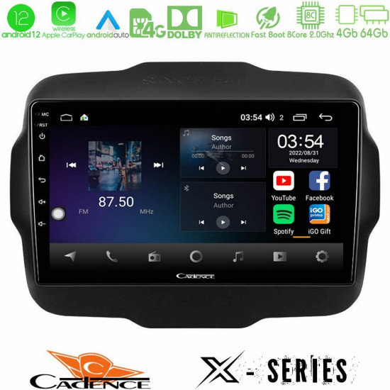 Cadence X Series Jeep Renegade 2015-2019 8core Android12 4+64GB Navigation Multimedia Tablet 9 Cadence X Series Jeep Renegade 2015-2019 8core Android12 4+64GB Navigation Multimedia Tablet 9