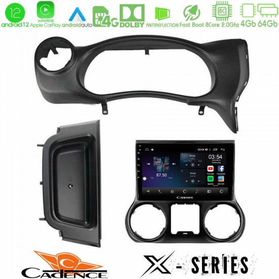 Cadence X Series Jeep Wrangler 2014-2017 8Core Android12 4+64GB Navigation Multimedia Tablet 10 Cadence X Series Jeep Wrangler 2014-2017 8Core Android12 4+64GB Navigation Multimedia Tablet 10