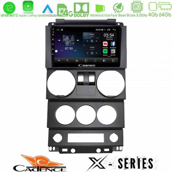 Cadence X Series Jeep Wrangler 2Door 2008-2010 8core Android12 4+64GB Navigation Multimedia Tablet 9 Cadence X Series Jeep Wrangler 2Door 2008-2010 8core Android12 4+64GB Navigation Multimedia Tablet 9