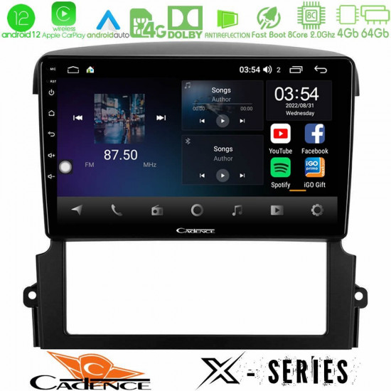 Cadence X Series Kia Sorento 8core Android12 4+64GB Navigation Multimedia Tablet 9 Cadence X Series Kia Sorento 8core Android12 4+64GB Navigation Multimedia Tablet 9