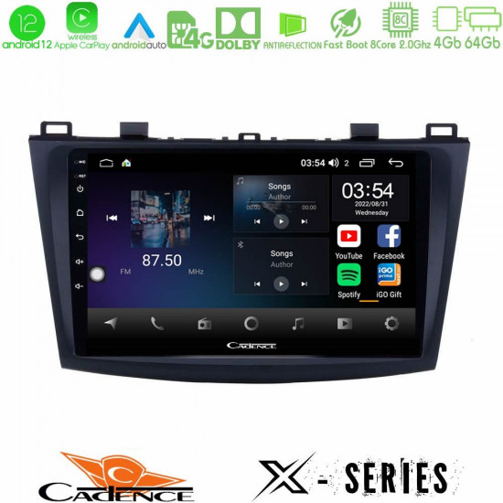 Cadence X Series Mazda 3 2009-2014 8core Android12 4+64GB Navigation Multimedia Tablet 9 Cadence X Series Mazda 3 2009-2014 8core Android12 4+64GB Navigation Multimedia Tablet 9