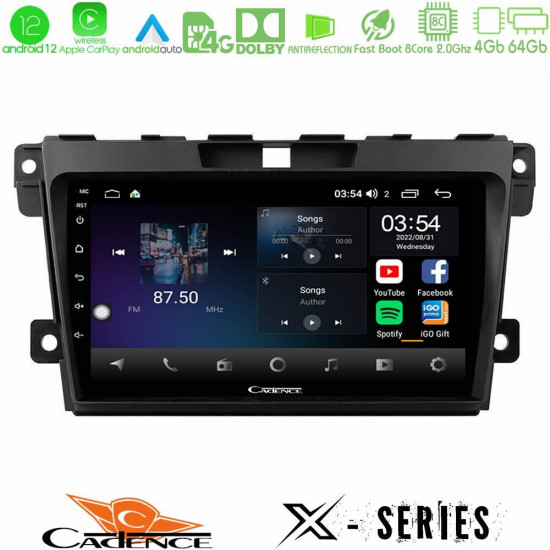 Cadence X Series Mazda CX-7 2007-2011 8core Android12 4+64GB Navigation Multimedia Tablet 9 Cadence X Series Mazda CX-7 2007-2011 8core Android12 4+64GB Navigation Multimedia Tablet 9