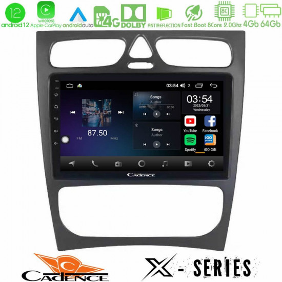 Cadence X Series Mercedes C Class (W203) 8core Android12 4+64GB Navigation Multimedia Tablet 9 Cadence X Series Mercedes C Class (W203) 8core Android12 4+64GB Navigation Multimedia Tablet 9