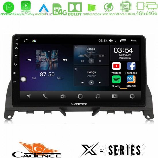 Cadence X Series Mercedes C Class W204 8core Android12 4+64GB Navigation Multimedia 9 Cadence X Series Mercedes C Class W204 8core Android12 4+64GB Navigation Multimedia 9