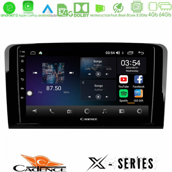 Cadence X Series Mercedes ML/GL Class 8core Android12 4+64GB Navigation Multimedia Tablet 9 Cadence X Series Mercedes ML/GL Class 8core Android12 4+64GB Navigation Multimedia Tablet 9